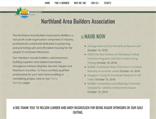 Tablet Screenshot of northlandareabuilders.com